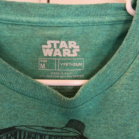Unisex Fifth Sun R2-D2 green shirt - Picture 4 of 4